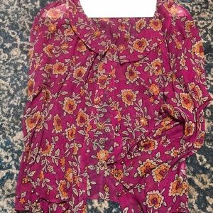 Anthropologie Leifsdottir silk 0 blouse